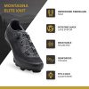 Tommaso Montagna Elite Knit Men's MTB Mountain Bike Cycling Shoe with Quick Lace - Black - 44