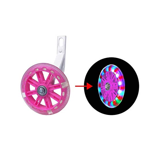 YTKD Training Wheels for Bicycle,Flash Mute Wheel,Compatible for Bikes of 12 Inch,1 Pair