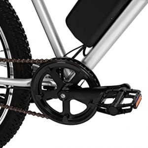 Hurley Electric Bikes Thruster E-All Road Electric Single Speed E-Bike (Silver, Medium / 17 Fits 5'4"-6'0")