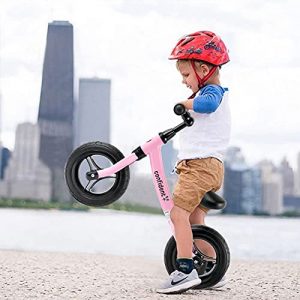 Toddler Balance Bike for 2-4 Year Old Girls, Baby Riding Toys with Adjustable Seat, Lightweight & Sturdy, No Pedal Bicycle, Gift for Baby Girls Birthday, Christmas, Halloween