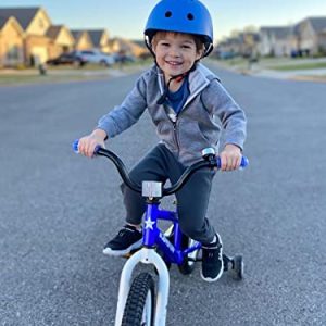 JOYSTAR 14 Inch Pluto Kids Bike with Training Wheels for Ages 3 4 5 Year Old Boys Girls Toddler Children BMX Bicycle Blue