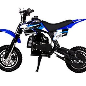 Superrio 49CC 2-Stroke Gas Power Mini Dirt Bike Dirt Off Road Motorcycle (Blue)