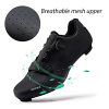 Mens or Womens Road Bike Cycling Shoes Indoor Bike Shoes Compatible SPD Cleats Riding Shoe Outdoor Size Men's 6.5/Women's 8.5 Black