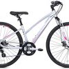 700c Women's Giordano Brava Hybrid Comfort Bike, Silver,Medium