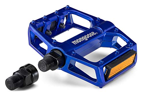 Mongoose Adult Mountain Bike Pedals, Blue