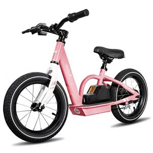 JOYSTAR Electric Balance Bike for 3-9 Years Old Kids with Brakes,80W Mini 14&16 Inch Toddler Bike,21V 5.1 Ah Battery Powered Ride on Toys,No Pedal Ebike&Push Bike for Boys&Girls.