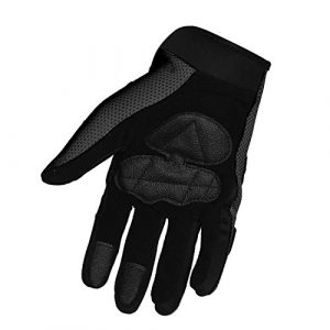 Street Bike Full Finger Motorcycle Gloves 09 (Large, black/blue)