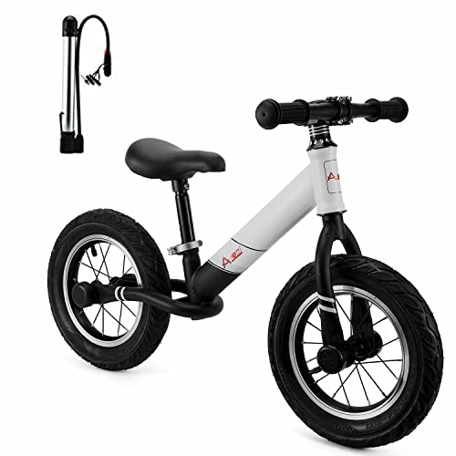 AODI Kids Balance Bike, No Pedal Toddler Bike with Adjustable Seat Bike, Toddler Walking Bicycle for Ages 18 Months to 5 Years 12 Inch Inflatable Wheels
