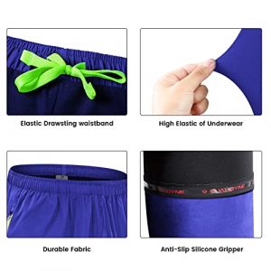 Mountain Bike Shorts for Men with 3D Padded Cycling MTB Shorts, Lightweight Loose Fit Bicycle Underwear Shorts
