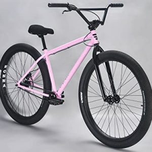 Mafiabikes Bomma 29 inch Wheelie Bike Cruiser Bike with Mafia Suede Wheelie seat (Pink)