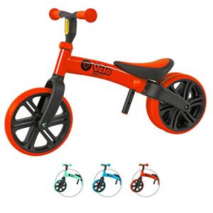 Yvolution Y Velo Junior Toddler Bike | No-Pedal Balance Bike | Ages 18 Months to 4 Years (red New), Small