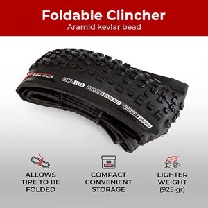 Fincci Pair 29 x 2.25 Inch 57-622 Foldable 60 TPI All Mountain Enduro Gravel Tires with Nylon Protection for MTB Hybrid Bike Bicycle - Pack of 2