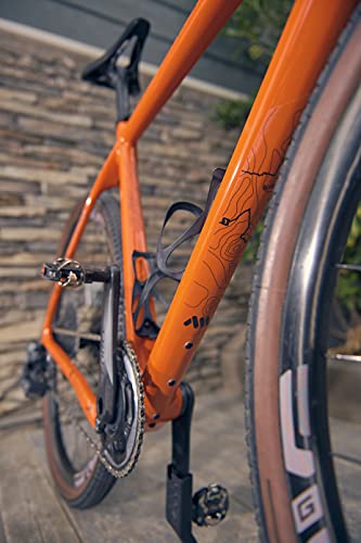All Mountain Style AMS Frame Guard Gravel/Road - Protects Your Bike from Scratches and dings, Sterrato Black, Universal