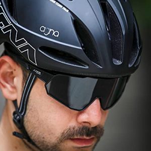 CoolChange Polarized Cycling Sunglasses Full Screen TR90 Unbreakable Lightweight Sports Glasses for Men Women