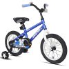 JOYSTAR 16 Inch Pluto Kids Bike with Training Wheels for Ages 4 5 6 7 Year Old Boys Girls Toddler Children BMX Bicycle Blue