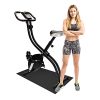 Obenater Folding Exercise Magnetic Bike Adjustable Height Comforable Seat with Pulse Sensor/LCD Monitor, Perfect for Home Use (S-no Backrest)