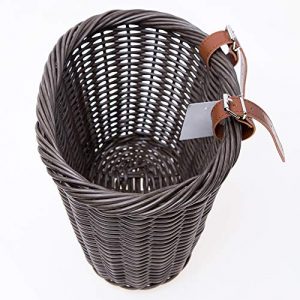 Bike Basket,Front Handlebar Adult Women Bicycle Storage Waterproof Baskets-Brown New