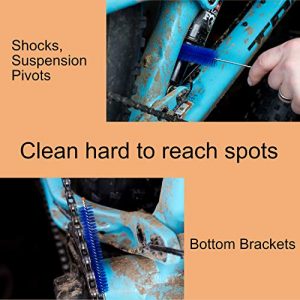 Scrubza TrailPik-Bike Cleaning Kit | Brushes for Mountain Bikes, Full Suspension, Road Bike, BMX Bikes, Cyclecross, Ebike, Hybrid, Folding, Commuter | Perfect Bicycle Accessories for Women and Men