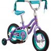 Schwinn Hopscotch Quick Build Kids Bike, 12-Inch Wheels, Smart Start Steel Frame, Easy Tool-Free Assembly, Purple