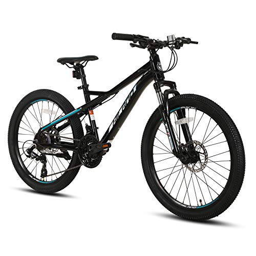 Hiland 26 Inch Mountain Bike Aluminum Frame 21 Speed MTB Bicycle with Suspension Fork