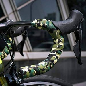 Marque Camouflage Road Bike Handlebar Tape – 2PCS per Set (Black/Green)