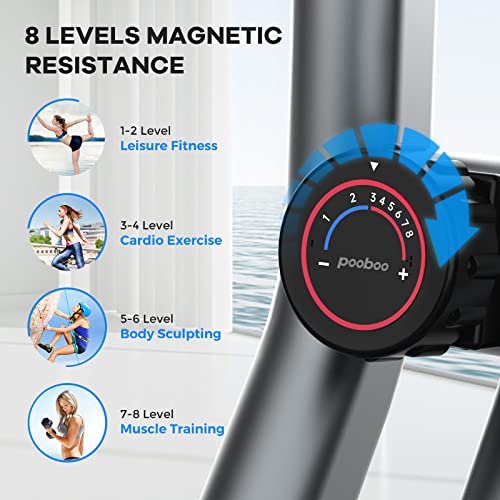 cycool Folding Exercise Bike 3 in 1 Indoor Stationary X-Bike Foldable Magnetic Cycling with Twister Plate and Arm Resistance Bands for Home Workout Use