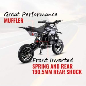 49CC 2-Stroke Gas Power Mini Dirt Bike Dirt Off Road Motorcycle (Red)