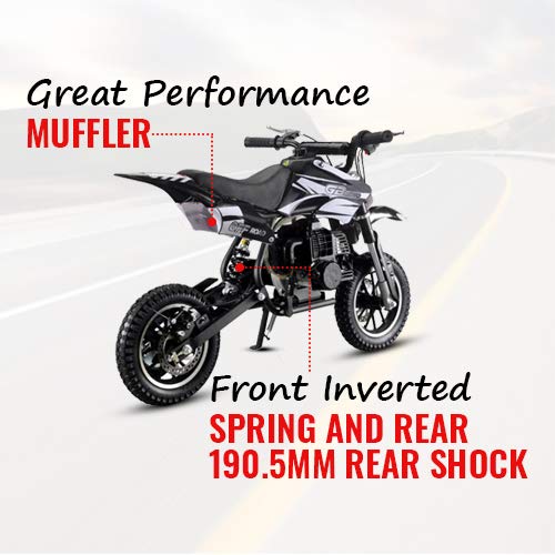 49CC 2-Stroke Gas Power Mini Dirt Bike Dirt Off Road Motorcycle (Red)