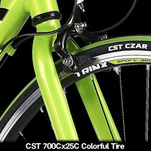 Trinx TEMPO1.0 700C Road Bike Shimano 21 Speed Racing Bicycle (Black/Green)