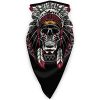 Skull of Native American Face Mask Windproof Tube Mask Headwear for Out Riding Motorcycle Bicycle