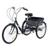 Viribus 20" 24" 26" Adult Tricycle Women Men Seniors | 1 Speed Three Wheel Bike Fun Pets Exercise More | Adjustable Cruiser Trike Padded Seat, XL Basket, Dual Brakes, 330lb Cap