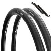 AR-PRO 2-Set Tires and Tubes Replacement for 700Cx32mm Road Bike with Presta Valve 48mm | Made from Heavy Duty Rubber, Made to Last