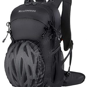Mouteenoo Mountain Biking Backpack for MTB, Cycling and Bike Commuter Backpack for Men and Women (Black)