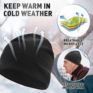 BCDlily Men Women Sports Hat Outdoor Hat Functional Fleece Thermal Breathable Hat for Skiing Cycling Running Climbing Motorcycling (Coffee)