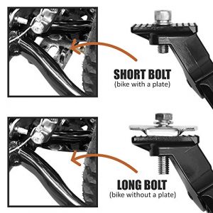 BV Adjustable Bicycle Bike Kickstand with Concealed Spring-Loaded Latch, for 24-29 Inch Bicycles