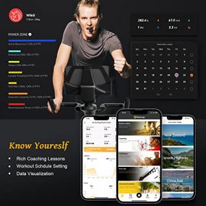 MEKBELT Exercise Bike, Indoor Cycling Stationary Bike Supports Bluetooth Connection, Smart Magnetic Bike with 100 Level Resistance Works with Multiple Fitness Apps for Home Use