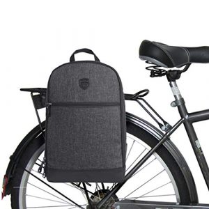 Tourbon Nylon Clip-on Bicycle Panniers Laptop Backpack Bike Satchel Bag (Small)