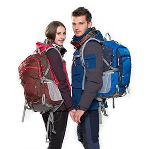 MOUNTAINTOP 40L Hiking Backpack with Rain Covers for Backpacking, Camping, Cycling and Traveling