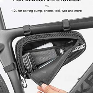 Bike Bicycle Triangle Bag Bike Storage Bag Bicycle Frame Pouch Bag for MTB Road Bike Cycling Bike Accessories