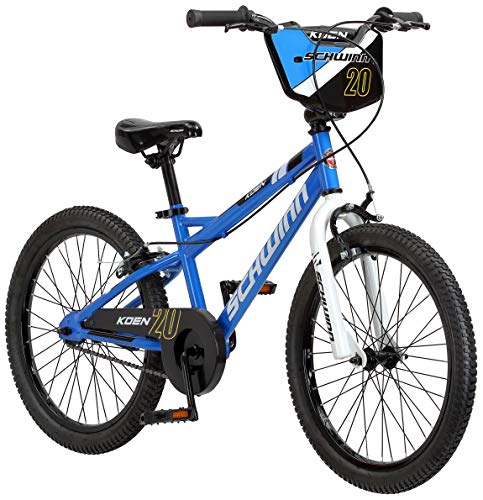 Schwinn Koen & Elm Toddler and Kids Bike, 20-Inch Wheels, Training Wheels Not Included, Blue