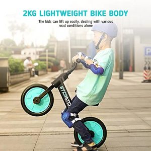 KESAIH Balance Bike for 18 Months - 5 Years Old Boys & Girls, 4-in-1 Toddler Bike with Training Wheels & Pedals