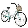 hosote 26 inch Women's Cruiser Bike with Portable Basket, Complete Comfort Coummter Bicycle, Beach Cruiser Bikes for Women and Young Girls