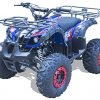 Offroad Mall 125cc Gas Powered Full Size ATV 19" Tire W./ Reverse F. & R. LED Lights Electric Start, for Teens Adults, EPA & CARB Approved (Comes Fully Assembled & Tested) (Injection Model, Blue)