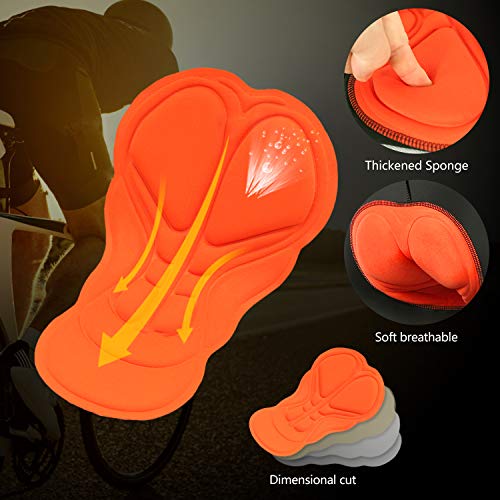 Lixada Men's Cycling Jersey Set Bicycle Short Sleeve Set Quick-Dry Breathable Shirt+3D Cushion Shorts Padded Pants