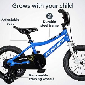 Schwinn Koen Boys Bike for Toddlers and Kids, 14-Inch Wheels, Blue