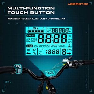 Addmotor E-53 Electric Bike for Adults,125 Miles, Electric Bikes with 48V 20Ah Lithium Battery, 500W Motor, 26 Inch Tire Electric Mountain Bike, Lightweight City Commuter Ebikes for Men (Snow White)