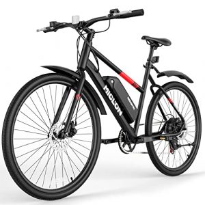MICLON Macmission 100 Electric Bike for Adults, 2X Faster Charge, 36V/13Ah Removable Battery, Up to 44 Miles Range, 350W Electric Commuter Bike, Shimano 7-Speed Gear, 27.5