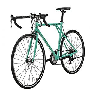 Eurobike OBK XC560 Road Bike 700C Wheels 56cm Frame for Men 21 Speed City Commuter Bicycle Complete Racing Bikes (Green)