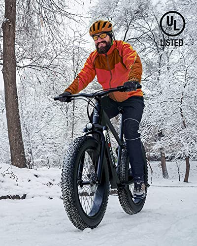 Hiboy All Terrain Off-Road Electric Bike|48V 750W BAFANG Powerfull Motor| Removable Larger Battery| 26'' Fat Tire Ebike|Shimano 9-Speed|21.7MPH to 31 Mile Speed Rrange,UL Certified