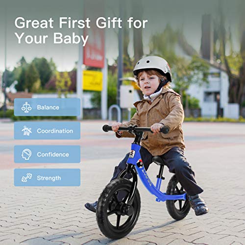 ROBUD Balance Bike for Kids & Toddlers, Gift for Children Ages 2 3 4 5 6 Years Old - Blue